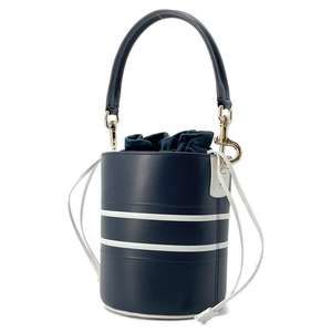 Dior Hand Way Vive White/Navy  Micro Christian 2 Bag Bucket